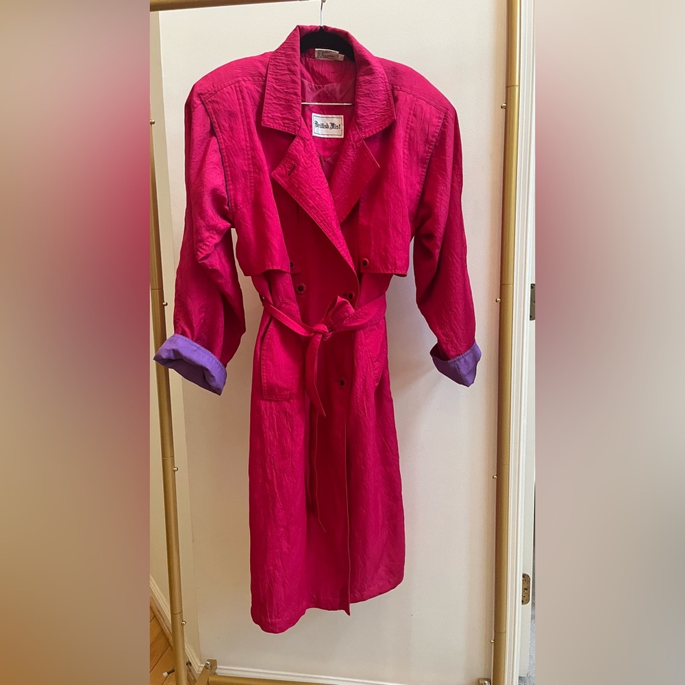 British Mist vintage trench coat size 7/8